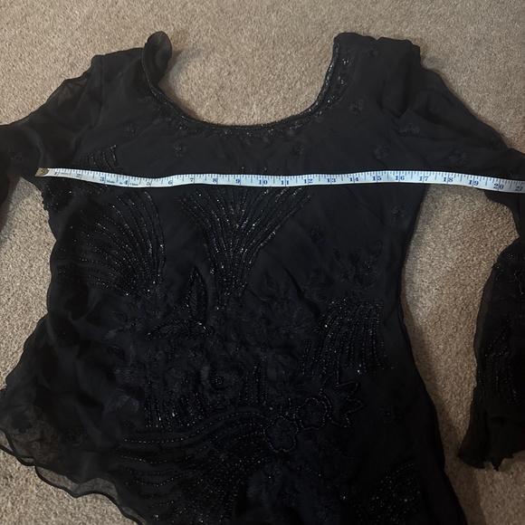 Vintage y2k silk bell sleeve Stevie Nicks - Picture 4 of 7